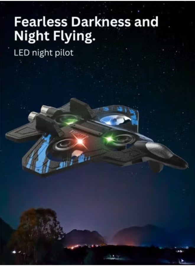 Premium RC Remote Control Airplane Toy with LED Light-Up for Kids EPP Foam Aeroplane With High Range – Realistic Flying Aircraft Design with Flashing Lights, Remote Control, Rechargeable Battery, Durable Plastic Build, Action Play Airplane for Boys & Girls - Image 4